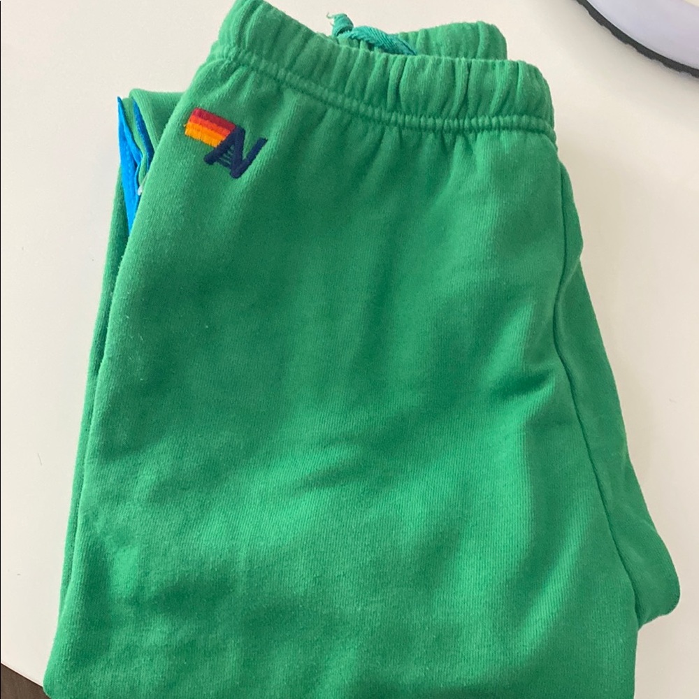Aviator Nation Green Track Pants